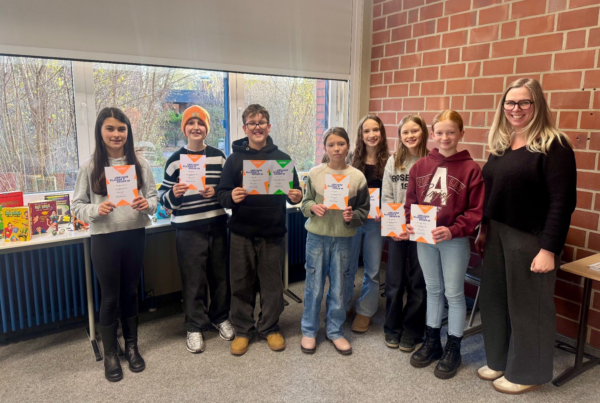Foto Vorlesewettbewerb Klassensieger 2025